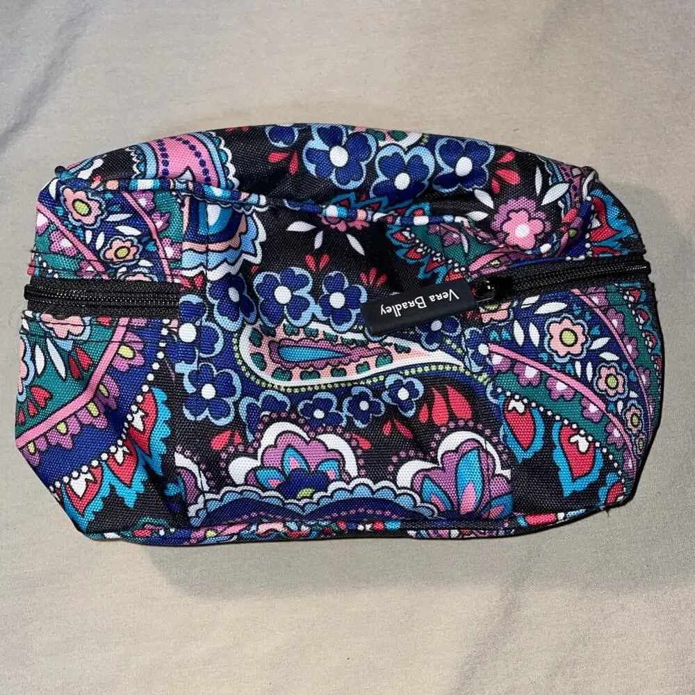 Vera Bradley Haymarket Paisley 15016-R88 Travel Cosmetic Bag -